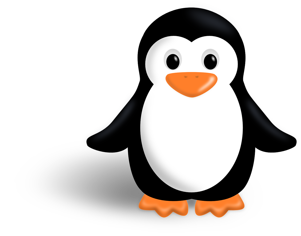 Animatie illustratie van een pinguin