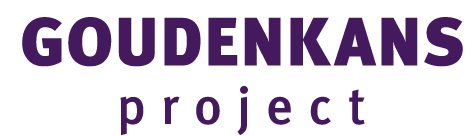 Logo van het Gouden Kans project in paarse letters