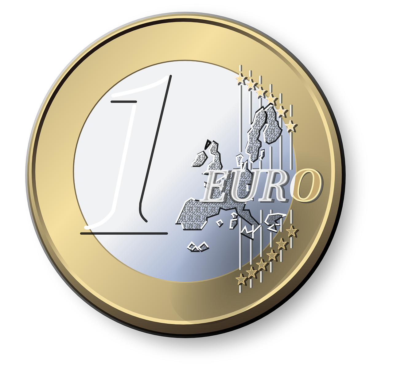 Afbeelding van 1 euro munt